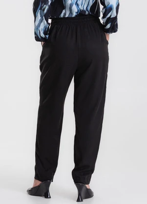 Endless - Calça Tencel Twill Feminina Preto - ENDLESS