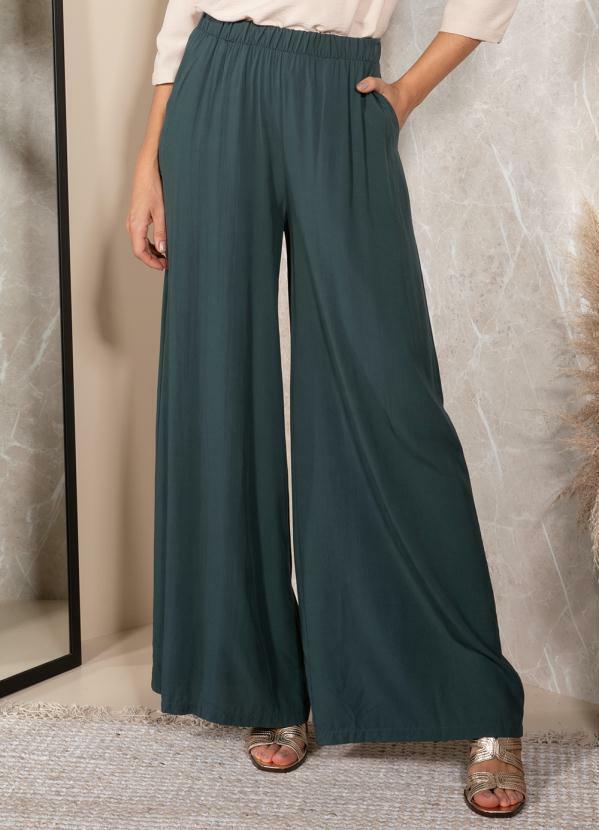 Cala (Verde Escuro) em Viscose Plana