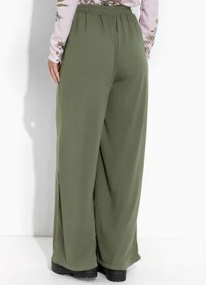 Moda Pop - Calça Verde Militar com Forro - MODA POP