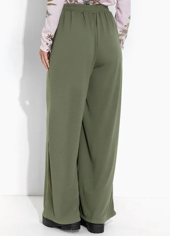 Moda Pop - Calça Verde Militar com Forro 2