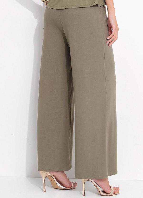 Quintess - Calça Verde Oliva em Malha de Viscose 2