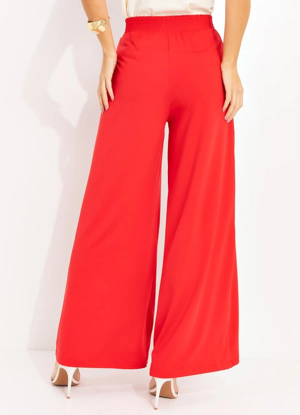 Quintess - Calça Vermelho em Malha Fria 2