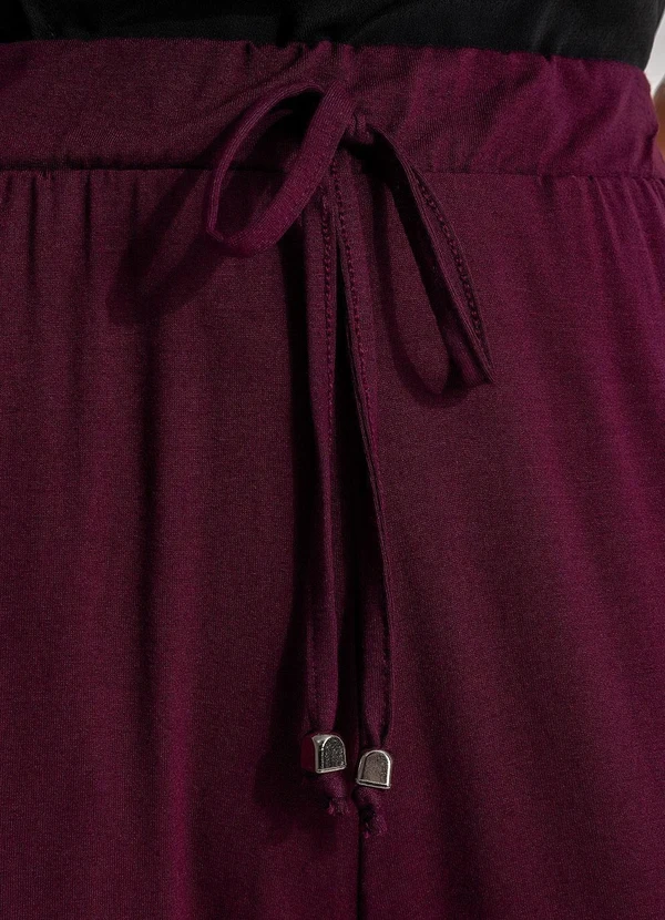 Quintess - Calça Vinho em Malha de Viscose 10