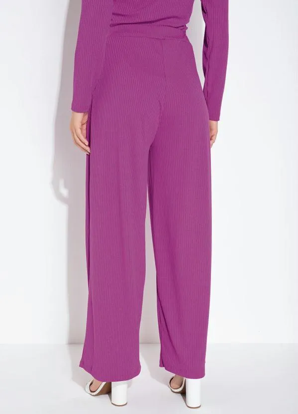 Moda Pop - Calça Violeta com Cintura Alta 2