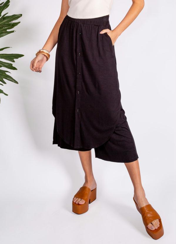 Preview - Calça Viscolycra Sobreposição Preto