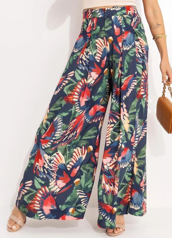 Farm - Calça Voo dos Pássaros Azul