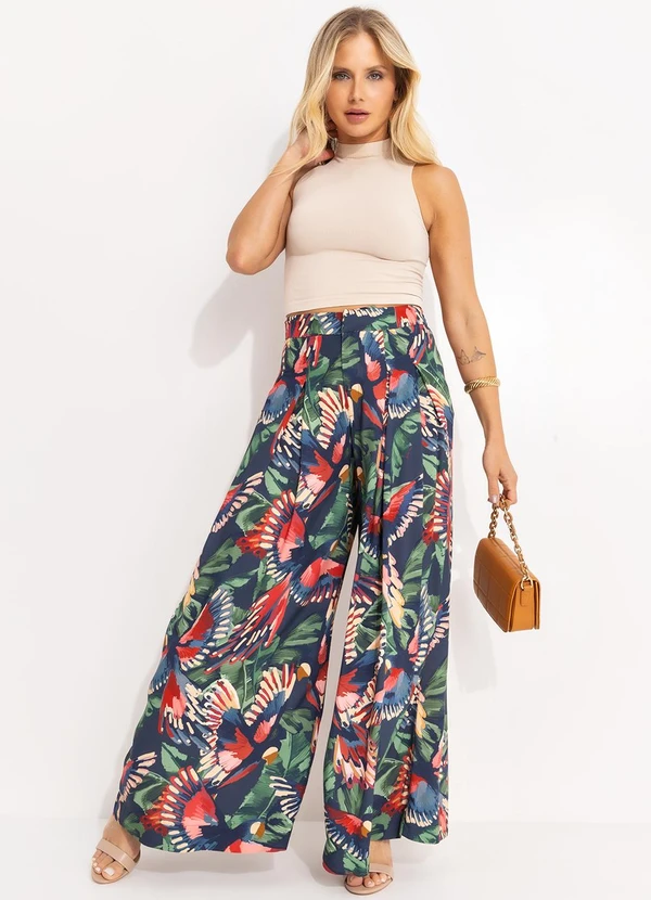 Farm - Calça Voo dos Pássaros Azul 3