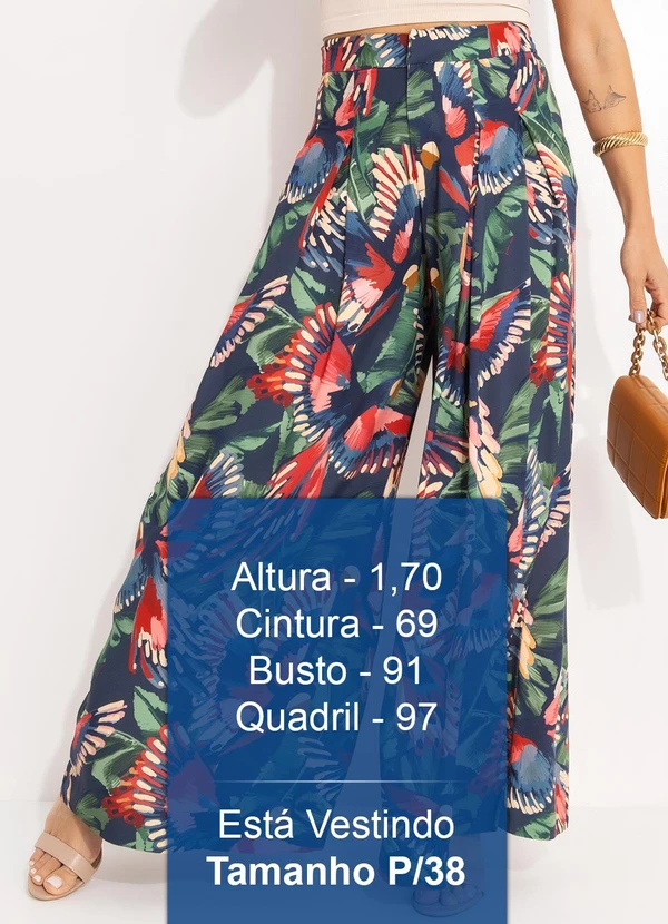 Farm - Calça Voo dos Pássaros Azul 5