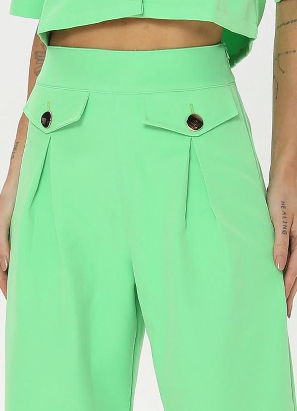 Gatabakana - Calca Wide Leg Alfaiataria Verde 6