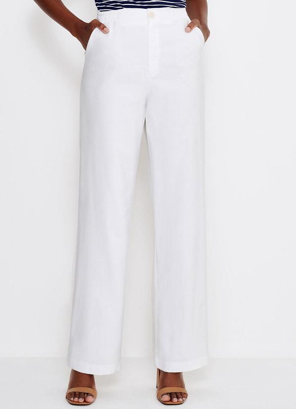 Principessa - Calça Wide Leg Bella Off White