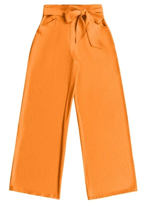 Angel - Calça Wide Leg Colors Laranja - ANGEL