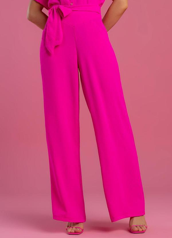 Angel - Calça Wide Leg Colors Rosa