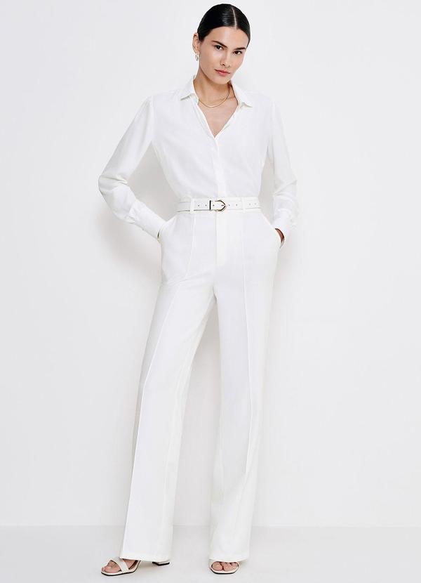 Principessa - Calça Wide Leg Coralina Off White 3