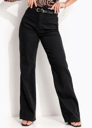 Cala Wide Leg (Jeans Preto)