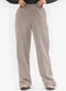 Rovitex - Calça Wide Leg Moletom Peluciado Cinza - variação: Cinza