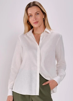 Principessa - Camisa de Linho Off White Maya - PRINCIPESSA