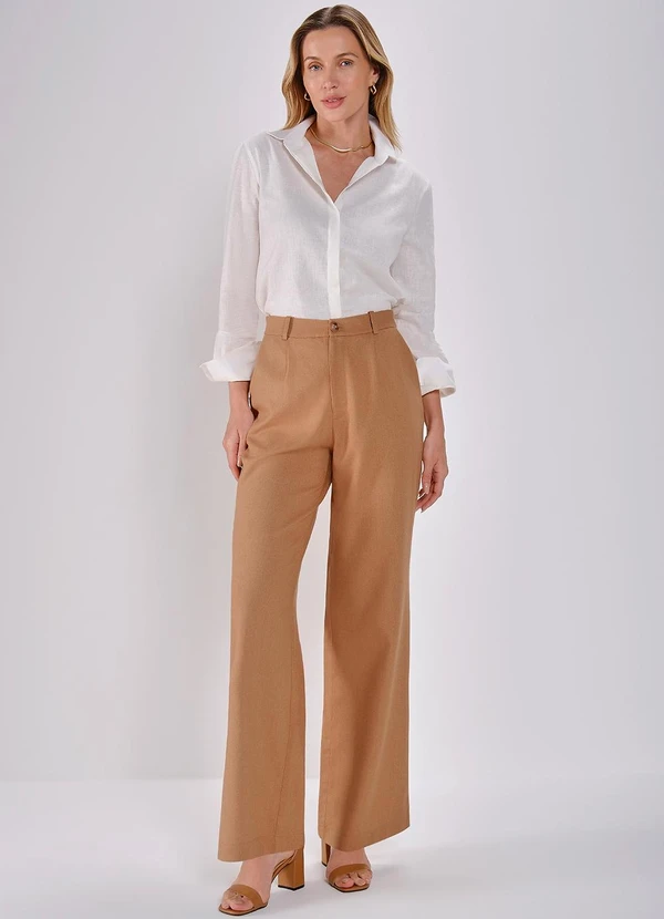 Principessa - Camisa de Linho Off White Maya 5