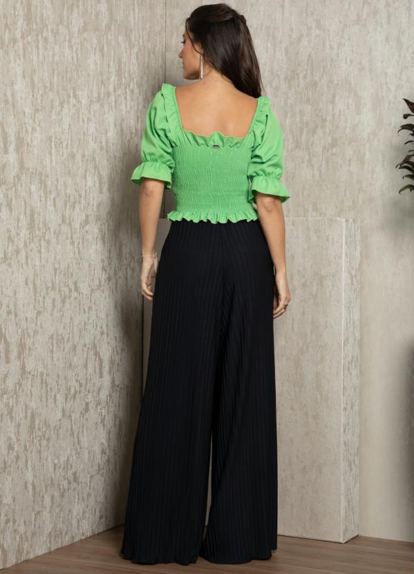 Quintess - Pantalona Preta Plissada 7