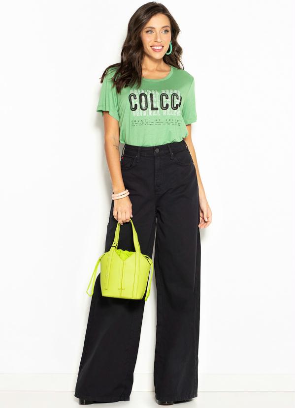 Forum - Wide Leg de Sarja Preta 8