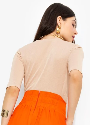 You Premium - Blusa em Viscose Bege - YOU PREMIUM