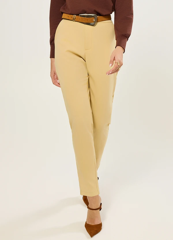 Naguchi - Calca Alfaiataria Amarelo Vanilla