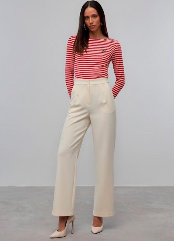 Carlota Costa - Calça Alfaiataria Bege 2