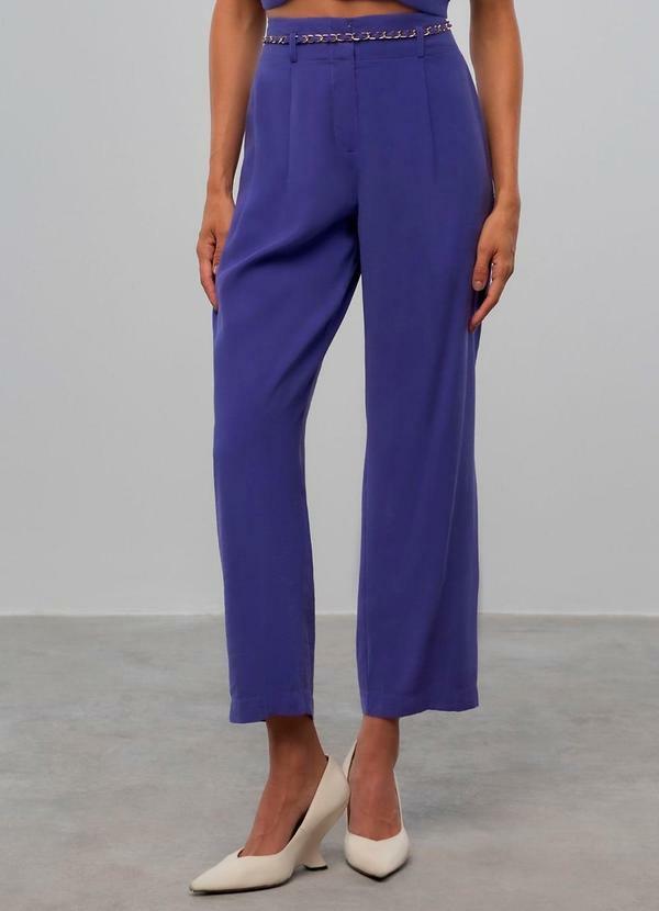 Carlota Costa - Calça Alfaiataria Roxo