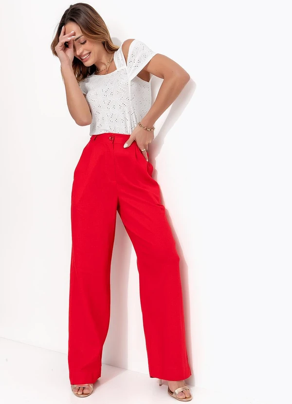 Bimini - Calça  Alfaiataria Vermelho 10