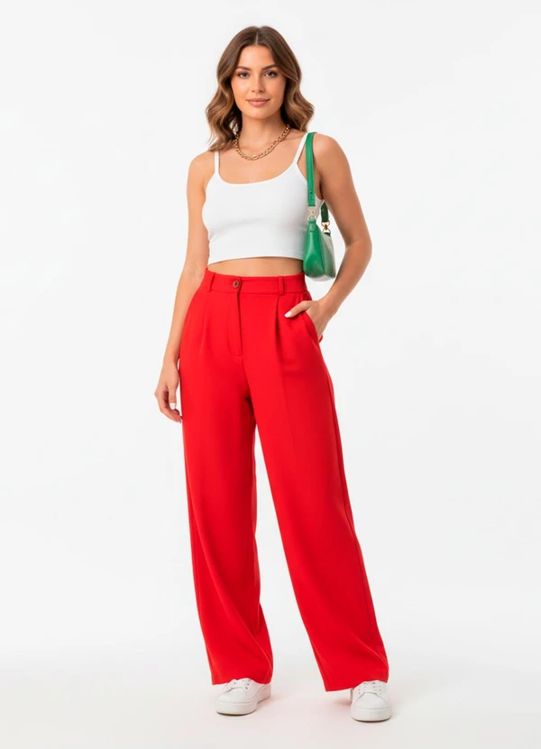 Bimini - Calça  Alfaiataria Vermelho 5