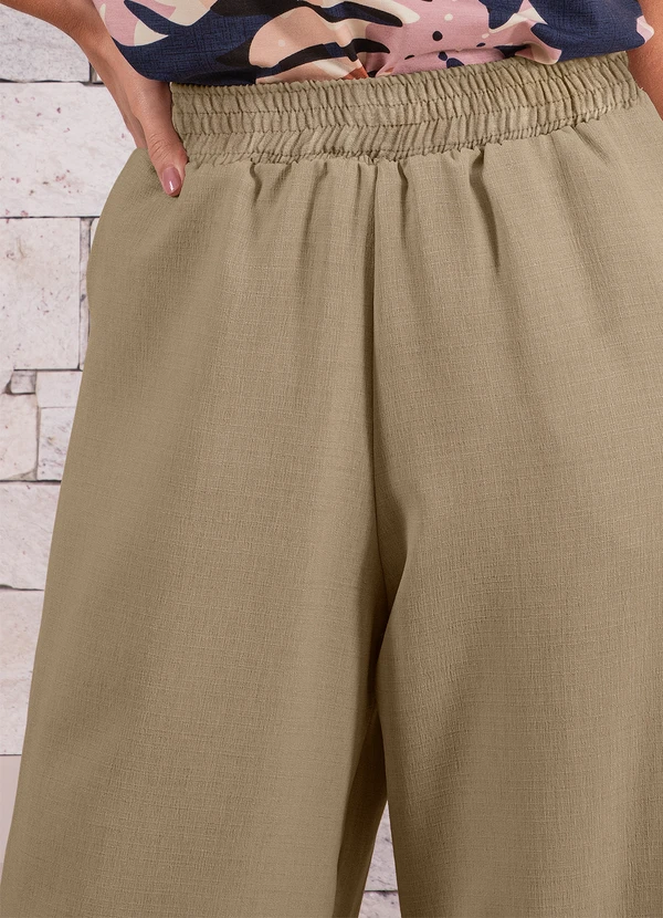 Quintess - Calça Areia em Tecido Texturizado 4