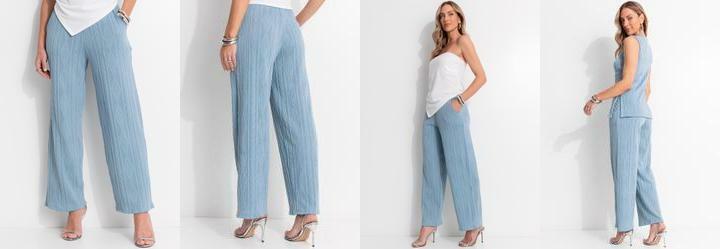 Cala Azul em Malha Jacquard
