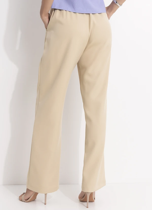 Quintess - Calça Bege em Alfaiataria 2