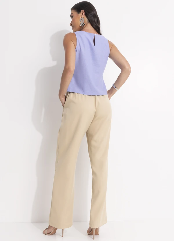 Quintess - Calça Bege em Alfaiataria 5