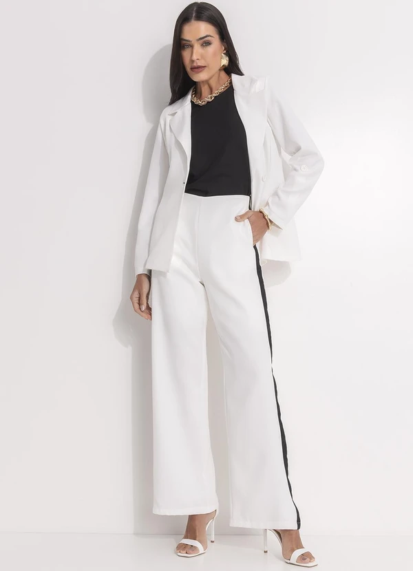 Quintess - Calça Branca em Alfaiataria 9