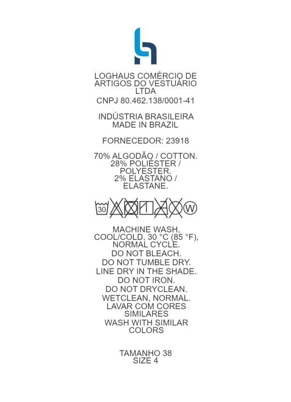 Quintess - Calça Cargo Listrado Azul em Sarja 13