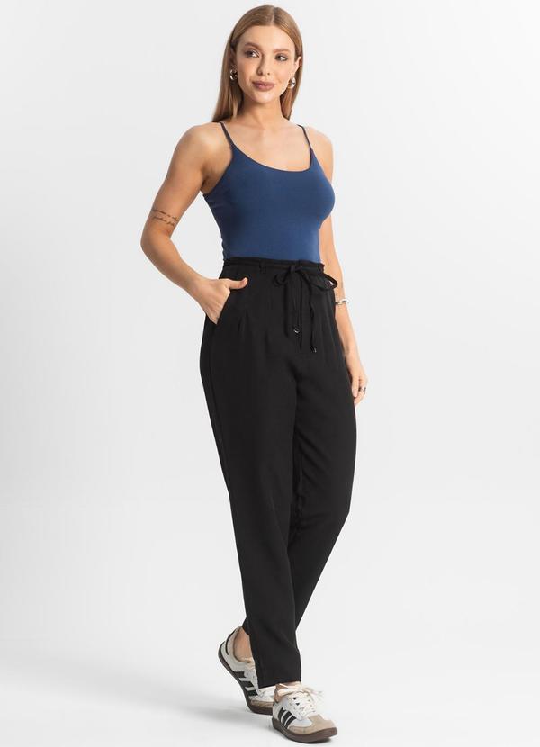 Rovitex - Calça Cenoura em Alfaiataria Veshine Preto 3