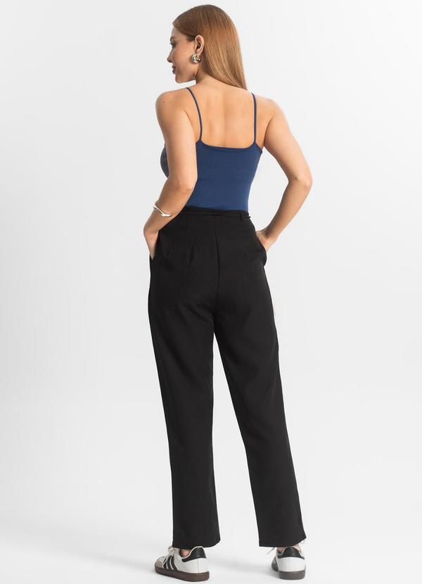 Rovitex - Calça Cenoura em Alfaiataria Veshine Preto 4