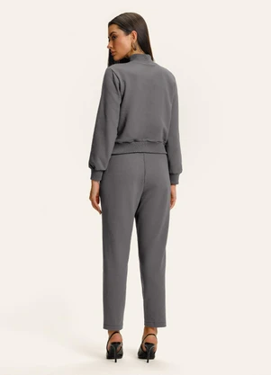 Endless - Calça Cenoura Piquet Verona Cinza - ENDLESS