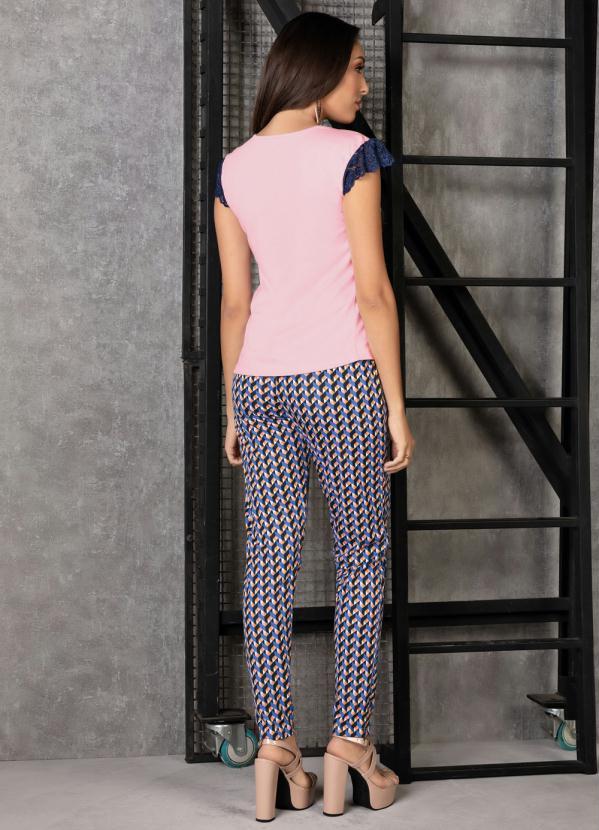 Outlet - Calça Cigarrete Geométrica 5