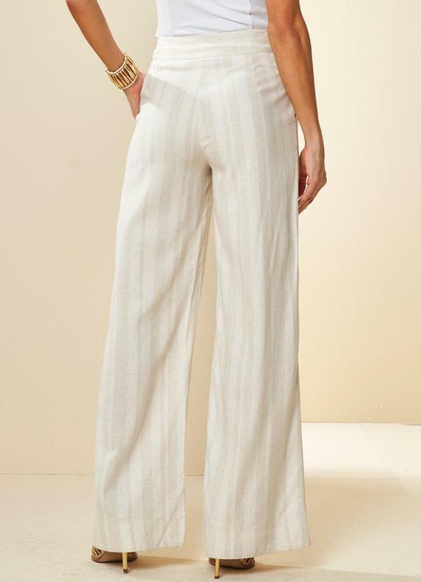 Doce Trama - Calça Cintura Alta Celebration Reta Branco 2