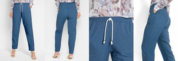 Cala com Amarrao Azul Marinho