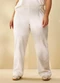 Marialícia - Calça Comfy Feminina Moletom Linho Bege - variação: Bege