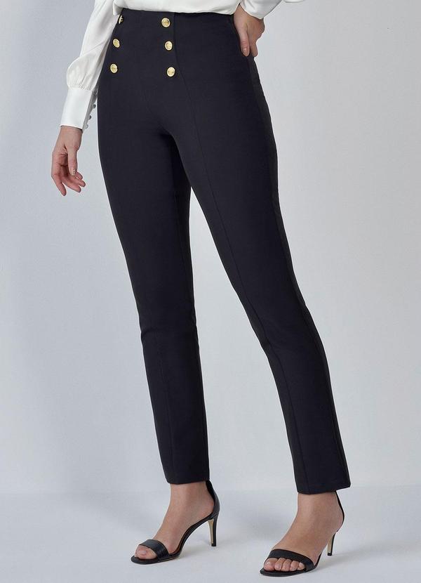 Principessa - Calça de Alfaiataria Catarina Preto 3