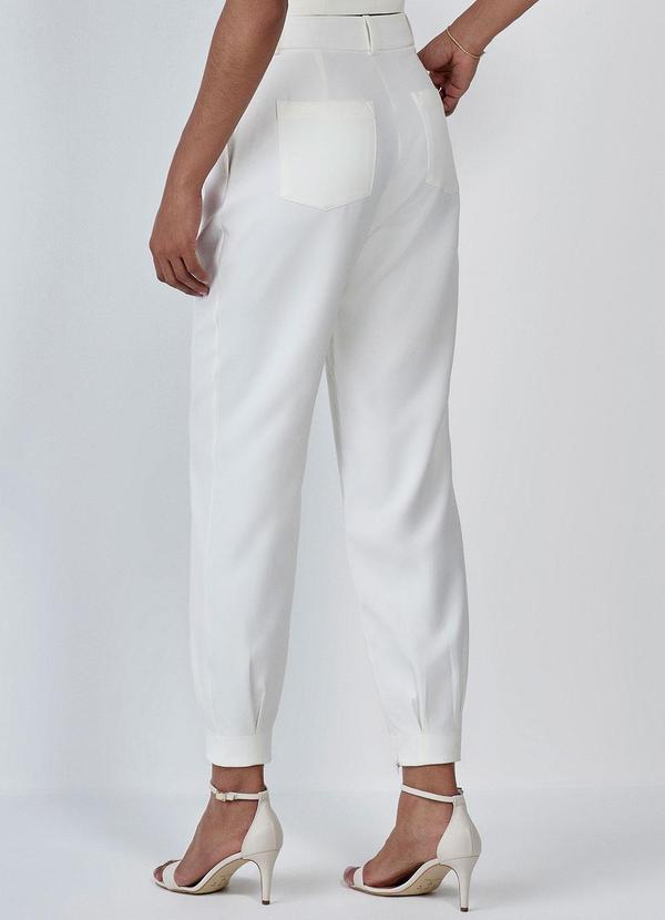 Principessa - Calça de Alfaiataria Cenoura Chanel Off White 2