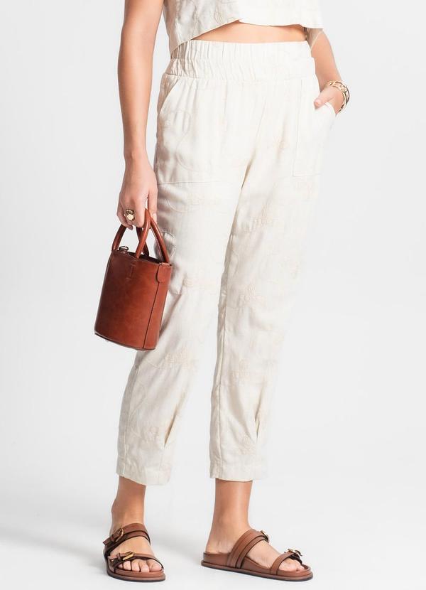 Endless - Calça de Linho Feminina Bege