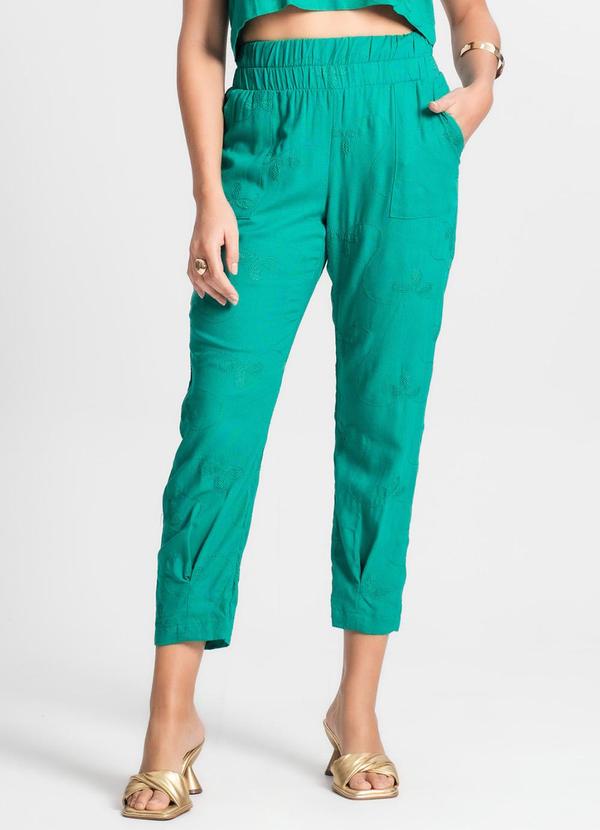 Endless - Calça de Linho Feminina Verde