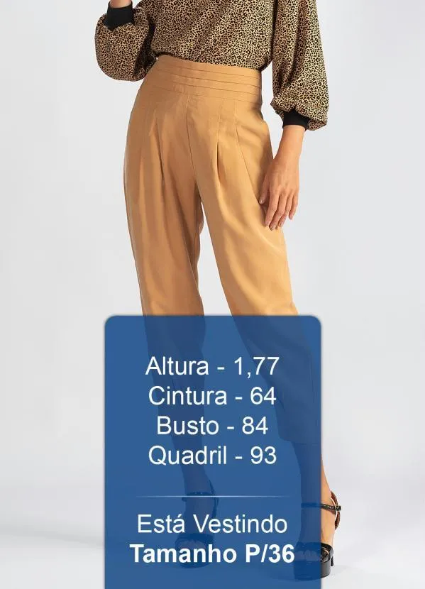 Hering - Calça de Viscose Sarjada Bege 5