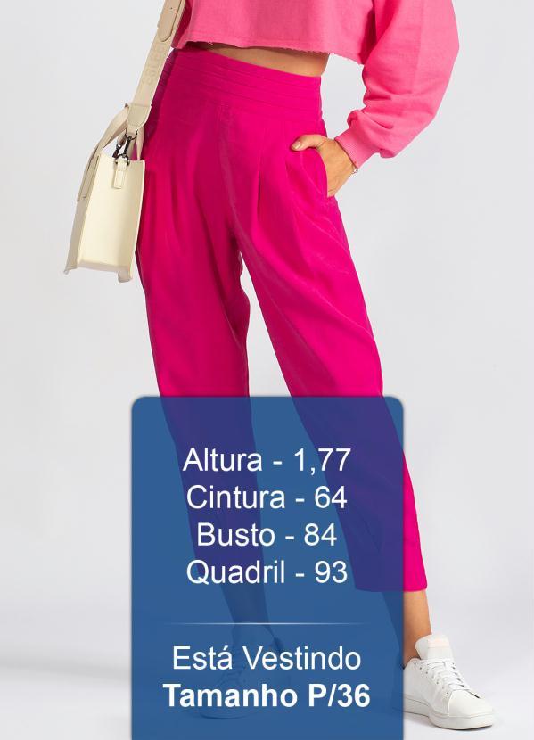 Hering - Calça de Viscose Sarjada Rosa 5