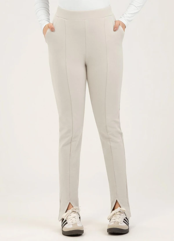 Cativa - Calça em Molecotton Cinza Claro