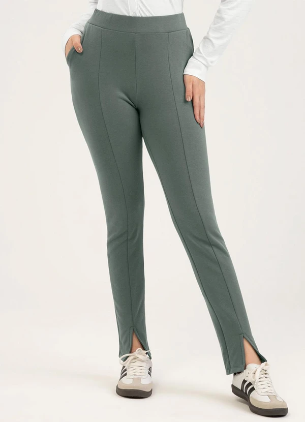Cativa - Calça em Molecotton Cinza
